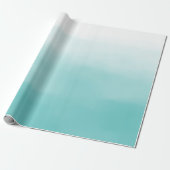 Blue Ombre Cadeaupapier (Uitgerold)