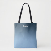 Blue Ombre Canvas tas – Zachte kleur, sterke spiri