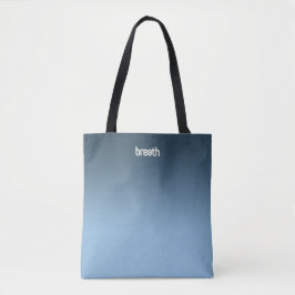 Blue Ombre Canvas tas – Zachte kleur, sterke spiri