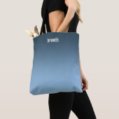 Blue Ombre Canvas tas – Zachte kleur, sterke spiri (Dichtbij)