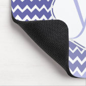 Blue Ombre Chevron persoonlijke Muismat (Hoek)