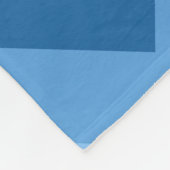 Blue Ombre Chevrons Monogram Fleece Blanket Deken (Hoek)