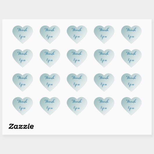 Blue Ombre Dank u Hart Sticker (Vel)