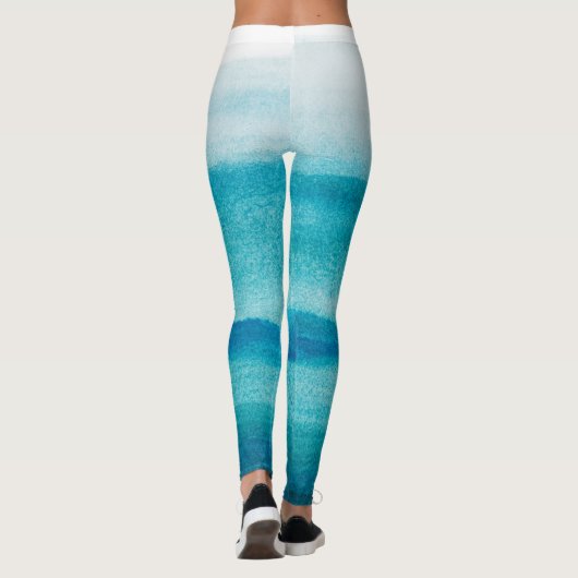 Blue Ombre Dye Leggings (Achterkant)