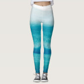 Blue Ombre Dye Leggings (Voorkant)