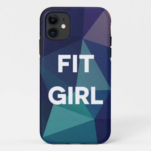 Blue Ombre Fit Girl Phone Case (Achterkant)