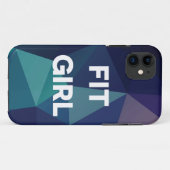 Blue Ombre Fit Girl Phone Case (Achterkant (horizontaal))