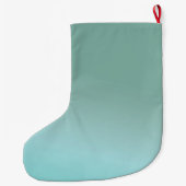 Blue Ombre gepersonaliseerd Grote Kerstsok (Achterkant)