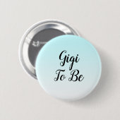Blue Ombre Gigi om Baby shower Gift Button te zijn (Voorkant /achterkant)