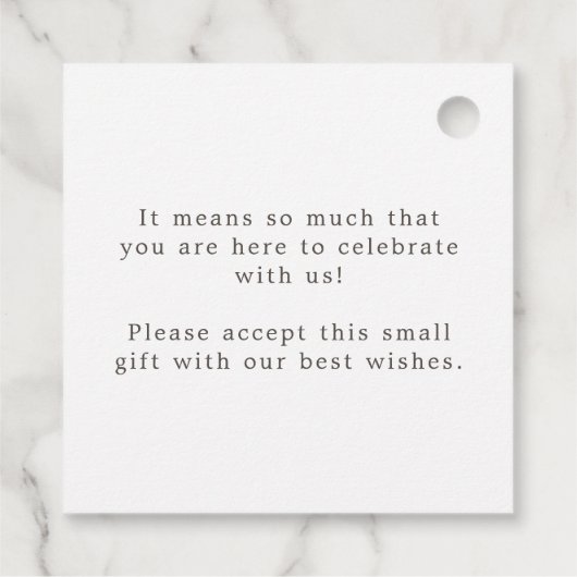 Blue Ombre Gold Modern Script Name message bruilof Bedankjes Labels (Achterkant)