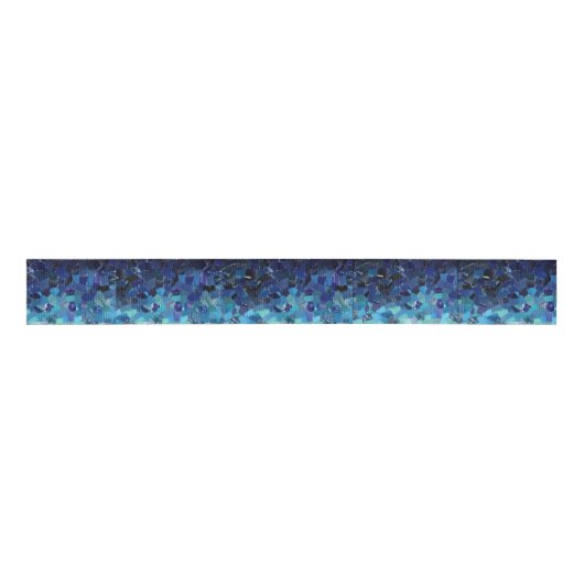 Blue Ombre Grosgrain Lint (Voorkant)