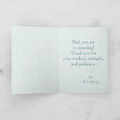 Blue Ombre Happy Vaderdag Foto Kaart (Binnen)