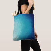 Blue Ombre mandala Tote Bag (Dichtbij)