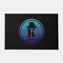 Blue Ombre Name Initiaal Monogram voor mannen