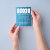 Blue Ombre, Paint Buckets, Painter & Decorator Flyer (Hand)