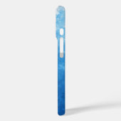 Blue Ombre Painted Case-Mate iPhone Case (Achterkant / Links)