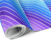 Blue Ombre Painted Waterverf Cadeauverpakking Cadeaupapier (Rol Hoek)