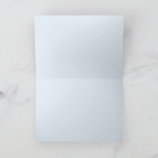 Blue Ombre Seagulls Coastal Maid of Honor Kaart (Binnen)