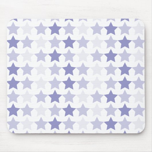 Blue Ombre Stars Muismat (Voorkant)