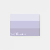 Blue Ombre Striped Butterfly Personalized Post-it® Notes (Voorkant)