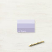 Blue Ombre Striped Butterfly Personalized Post-it® Notes (Op bureau)
