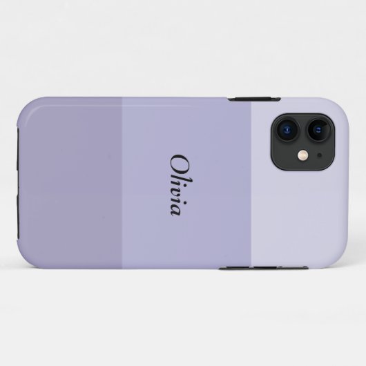 Blue Ombre Striped Case-Mate iPhone Case (Achterkant (horizontaal))
