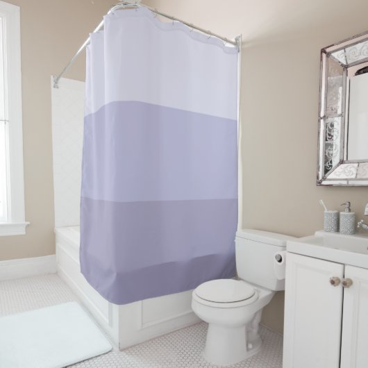 Blue Ombre Striped Douchegordijn (In situ)