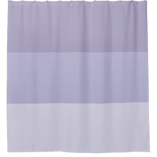 Blue Ombre Striped Douchegordijn (Voorkant)