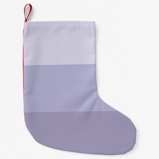 Blue Ombre Striped Kleine Kerstsok (Voorkant)