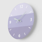 Blue Ombre Striped Large Clock Grote Klok (Hoek)