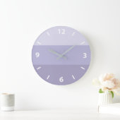 Blue Ombre Striped Large Clock Grote Klok (Huis)