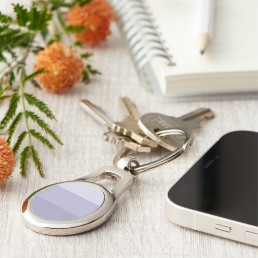 Blue Ombre Striped Sleutelhanger (Zijkant)