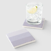 Blue Ombre Striped Stenen Onderzetter (Zijkant)