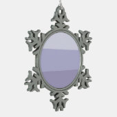 Blue Ombre Striped Tin Sneeuwvlok Ornament (Links)