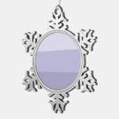 Blue Ombre Striped Tin Sneeuwvlok Ornament (Rechts)