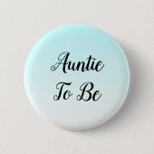 Blue Ombre Tunt om Baby shower Gift Button te zijn (Voorkant)