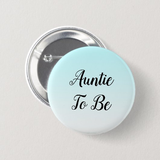 Blue Ombre Tunt om Baby shower Gift Button te zijn (Voorkant /achterkant)