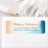 Blue Ombre Vanilla Retouradreslabels Etiket (Insitu)