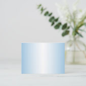 Blue Ombre-visitekaartje Visitekaartje (Staand voorkant)