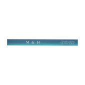 Blue Ombre Waterverf Couples Monogram (Individueel)