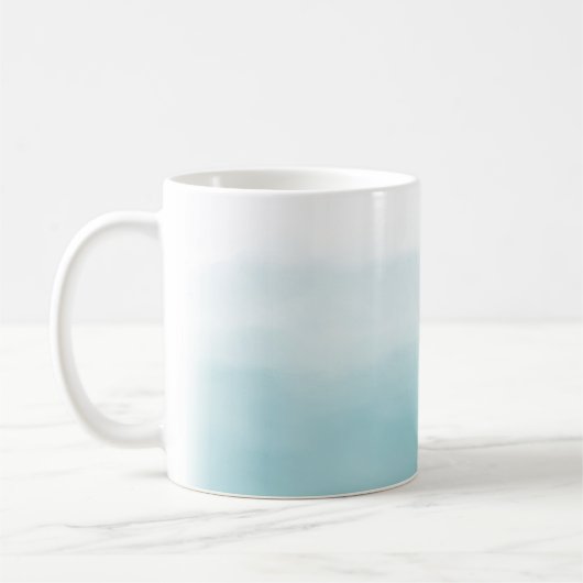 Blue Ombre-Waterverf Koffiemok (Links)