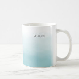 Blue Ombre-Waterverf Koffiemok