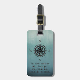 Blue Ombre Zee Bagagelabel