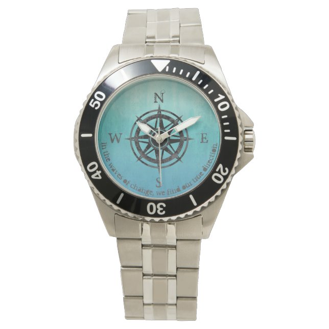 Blue Ombre Zee Horloge (Voorkant)