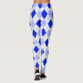 Blue on Blue Argyle Leggings (Achterkant)
