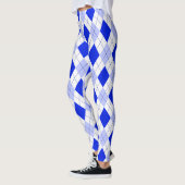 Blue on Blue Argyle Leggings (Links)