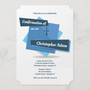 Blue on Blue Confirmation Kaart