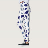 Blue on Blue Geometric Leggings (Links)