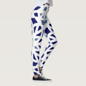 Blue on Blue Geometric Leggings (Rechts)