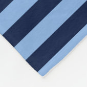 Blue on Blue Stripes Fleece Deken (Hoek)